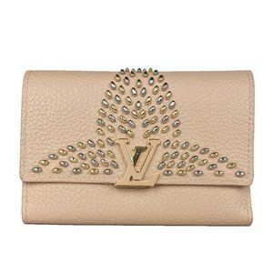 Louis Vuitton Peach Capucines Studded Wallet